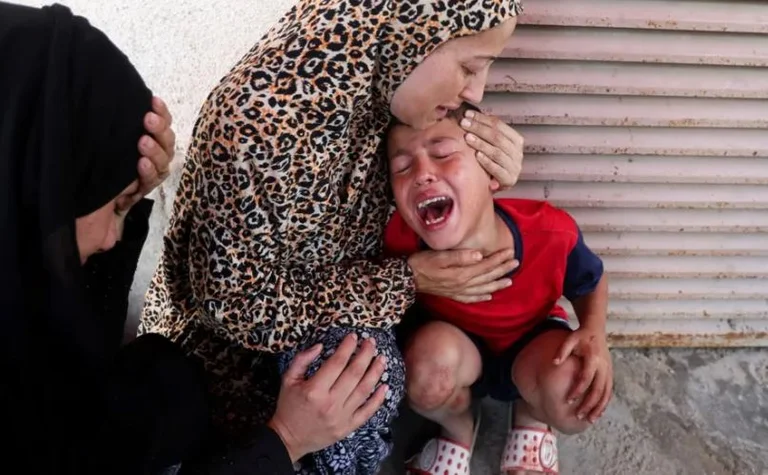 Children waiting in line for supplements were killed in Israeli Gaza attack