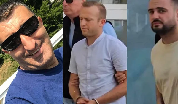 Questi sono tre dei cinque agenti di polizia arrestati nel caso di 27 anni a Lipjan.