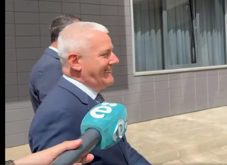 Xhelal Svechla is laughing when asked “a will resign” after the last case in Lipjan (Video)
