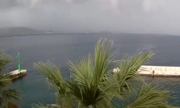 Moment der Sturm Ankunft in Split