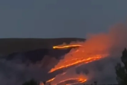 Grand Feu dans les Goles Drenas