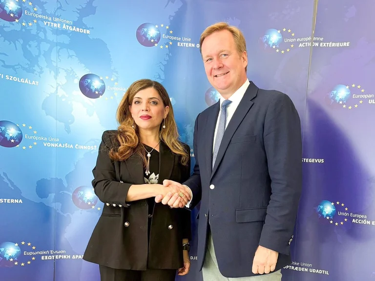UNMIK-Besucherchef in Brüssel trifft Emsarin Sorensen und andere unterstützen den Dialog zwischen Kosovo und Serbien