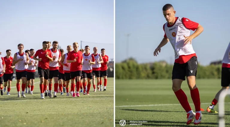 Dion Gallapin voyage avec Widzew Lodz dans la phase de préparation, joueur de football commence l'entraînement avec la nouvelle équipe