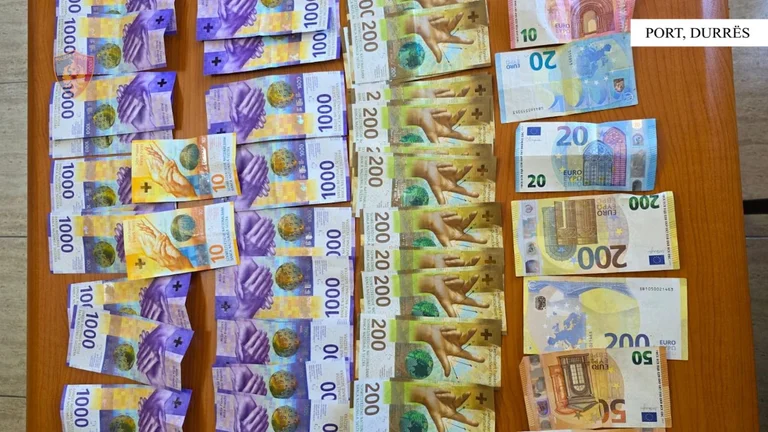 Two Kosovars caught in Durres with 22 thousand undeclared francs