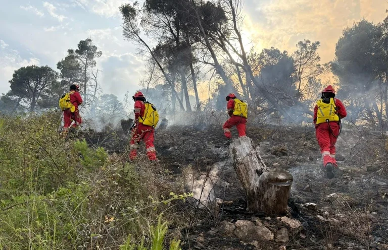 The situation of fires in Albania