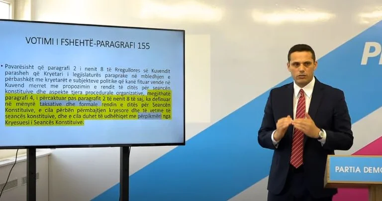 “potentiel” vote, Gruda a cité la Cour: Directeur de séance SIX Permission de modifier l'ordre du jour