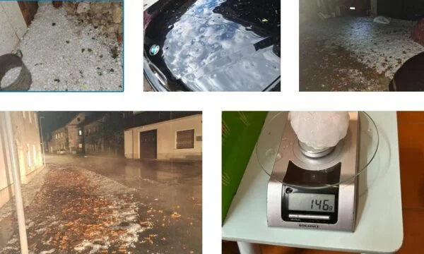 The big storm hits Slovenia: Trees fall, hail damaged cars