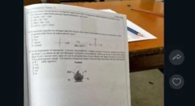Achievement test circulates on social networks
