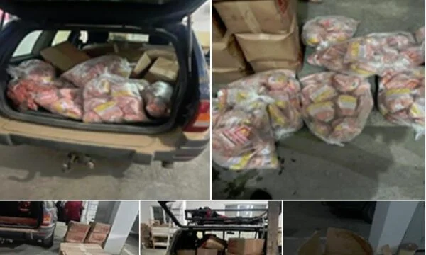 3H Mountain Road Polizei ergreifen Rauch ohne Banner, über 700 Kilo Fleisch und Bier