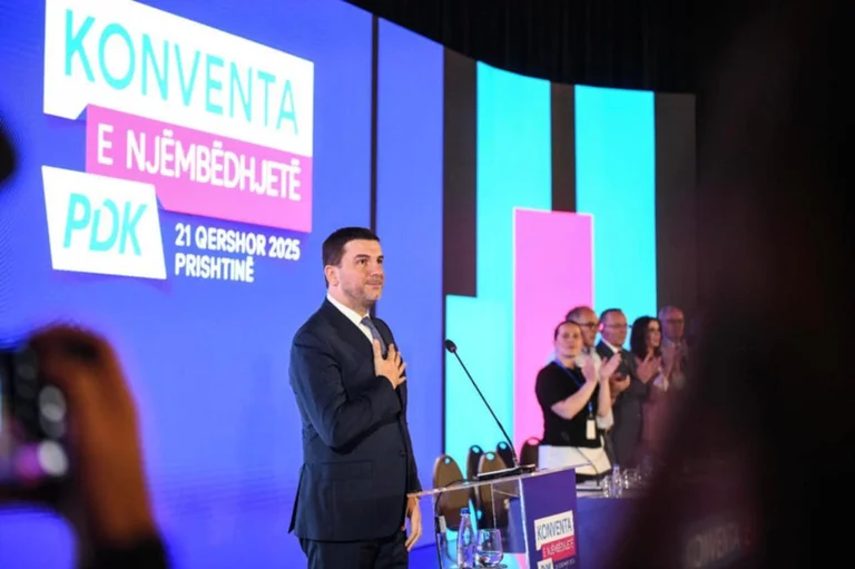 Memli Krasniqi re-elected chairman PDK