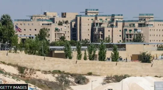 US Embassy in Jerusalem urges staff to take refuge, allows family evacuation