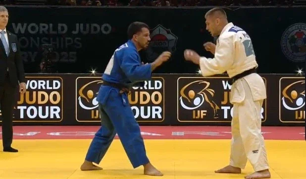 Achilles Gjakova is eliminated in the Judo World, stopped by Brazilian Cargn