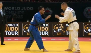 Achilles Gjakova wird in der Judo Welt eliminiert, von brasilianischem Cargn gestoppt