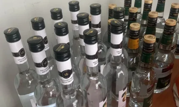 Undeclared alcohol confiscated in Merdare, found on Kosovo company bus