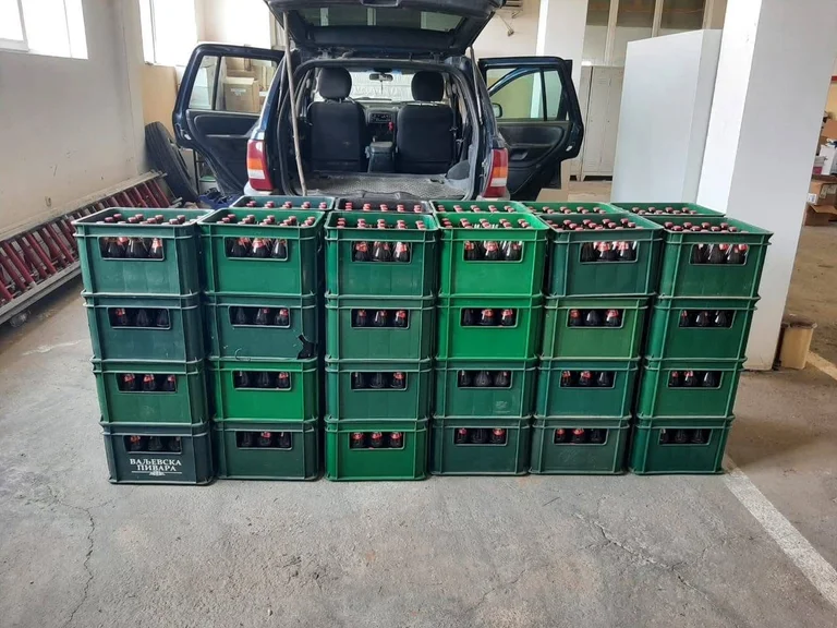 Smuggling von 47 Bierkraten aus Serbien verhindert