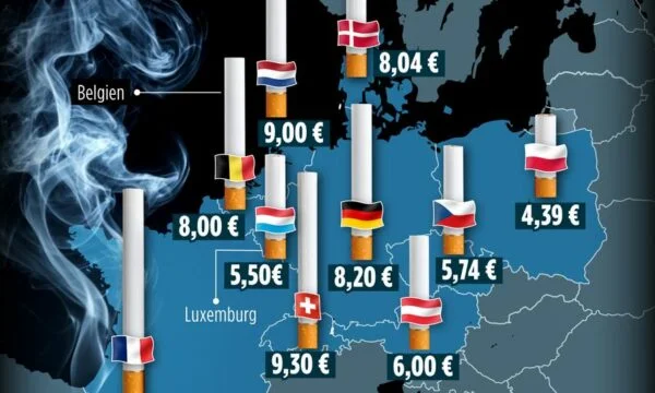 Schlechte Nachrichten für Raucher: Zigarettenpreise für Wachstum durch Europa