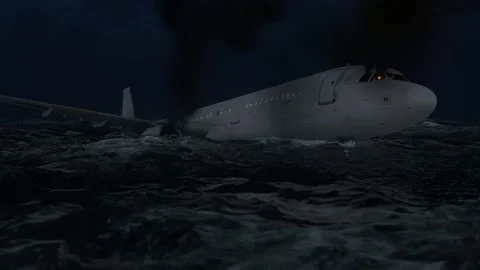 Six morts, l'avion tombe dans l'océan Pacifique