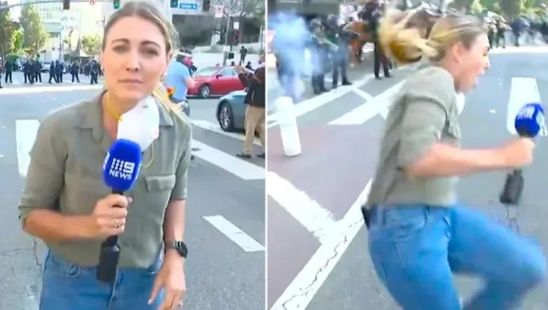 Shocking: Reporting da proteste in California, giornalista sparato con un proiettile di gomma.