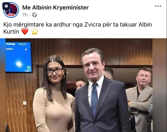 La propaganda de poder de Kurti está mal representada por la mujer que usó la foto en Facebook