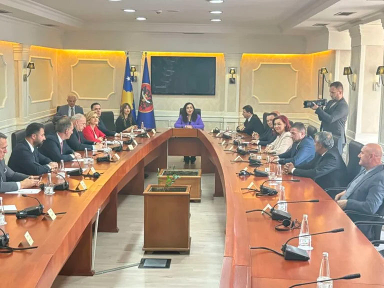 President Osmani's meeting with political subjects begins, Kurti takes Albulen Hadziun