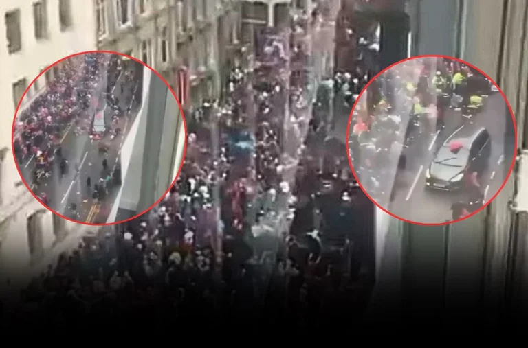L'attacco a Liverpool, nel momento in cui l'auto colpisce i pedoni nella parata (VIDEO)