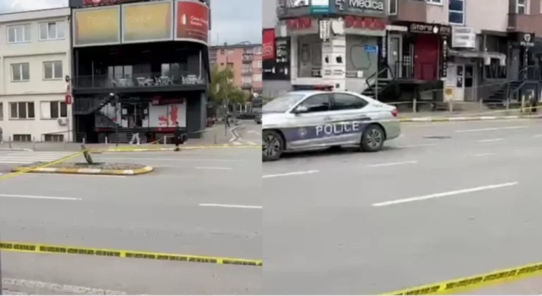 Outil suspecté à Pristina, police sur place
