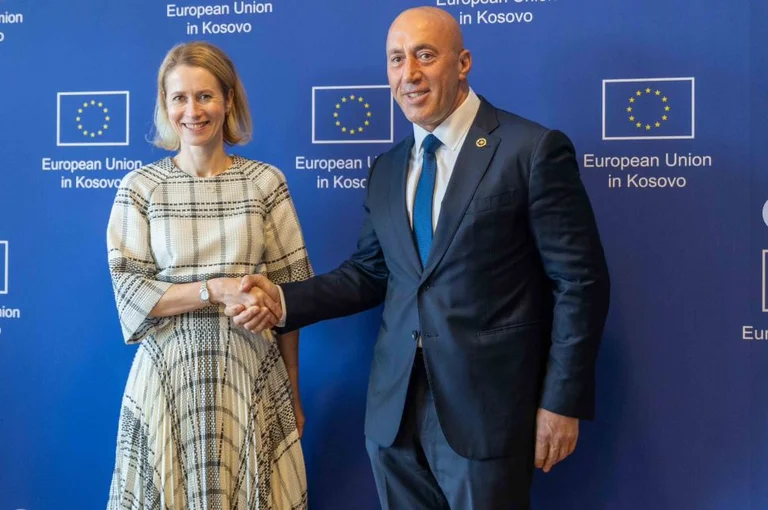 Haradinaj meets Kallas, stresses urgent need to lift sanctions on Kosovo