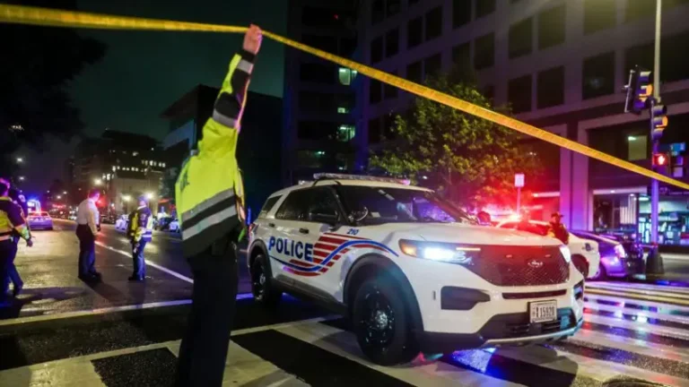 Asesinato de dos funcionarios de la Embajada de Israel en Washington, Policía en escena