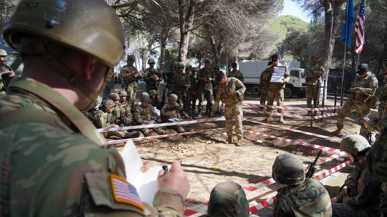 KSF trains with New Jersey National Guard, Albanian officers