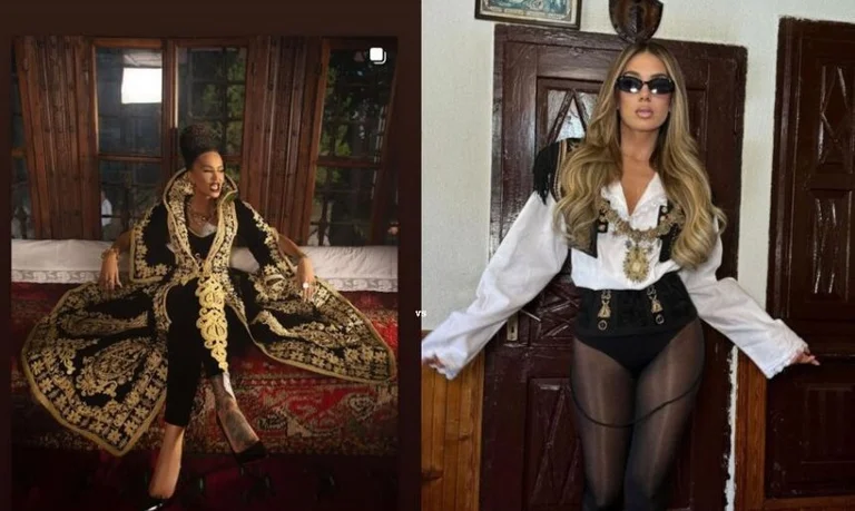 Beginnen Sie einen Kampf zwischen Dafina Zeqiri und Elvana Durs ʹ wegen traditionellem Kleid