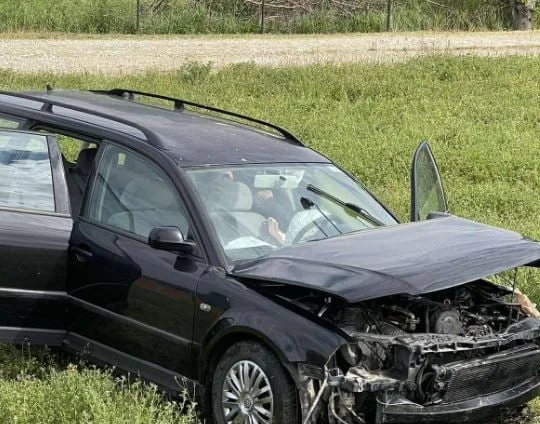 The accident between the train and the car in Drenas gets hurt.