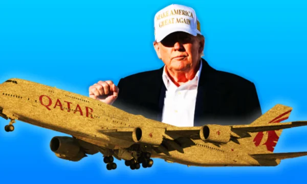 Trump sagt, es wäre dumm, wenn er das Geschenk von Katar nicht akzeptiert hätte.