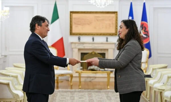 Osman accepted credentials from new Italy ambassador