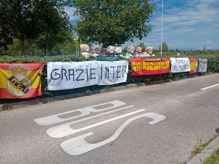 Thank you for Inter on Real Madrid training grounds