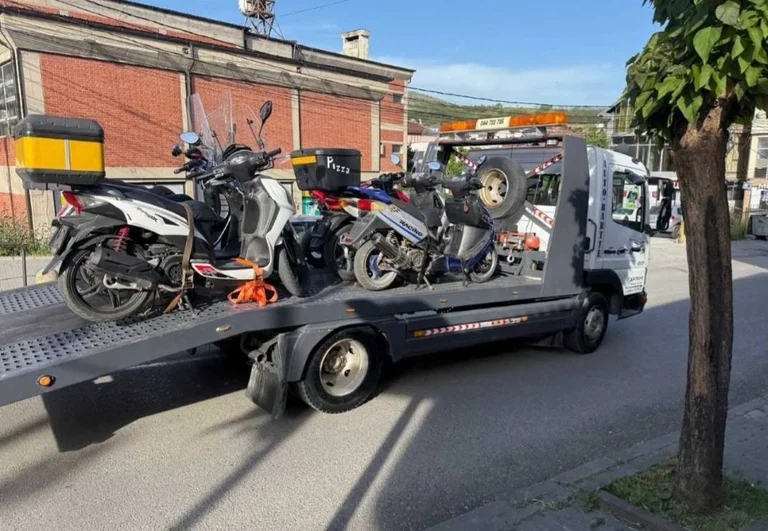 Polizia in Gjakova prendere 104 moto per vari crimini