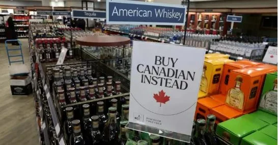Canadians boycott American goods because of Trump