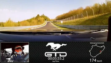 Ford releases images of the record “” from Mustang GTD in Nurburging