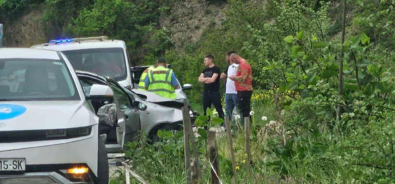 Accident dans le village de Grazica, Urgence donne une aide rapide