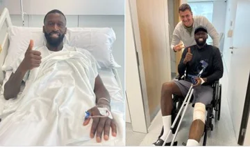 Rudger mit einer Nachricht nach seiner Operation: Es wird zu bald spielen.