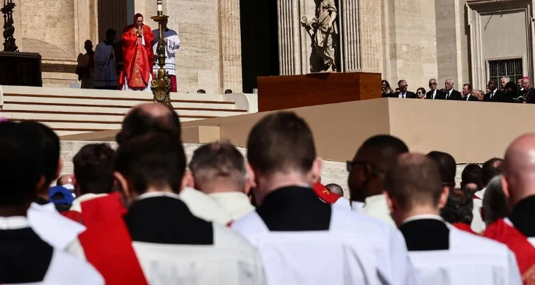 Pope Francisescu's funeral ceremony begins