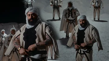 Getoar Selimi en robe traditionnelle sur le nouveau clip, apparaît avec un châle blanc sur sa tête