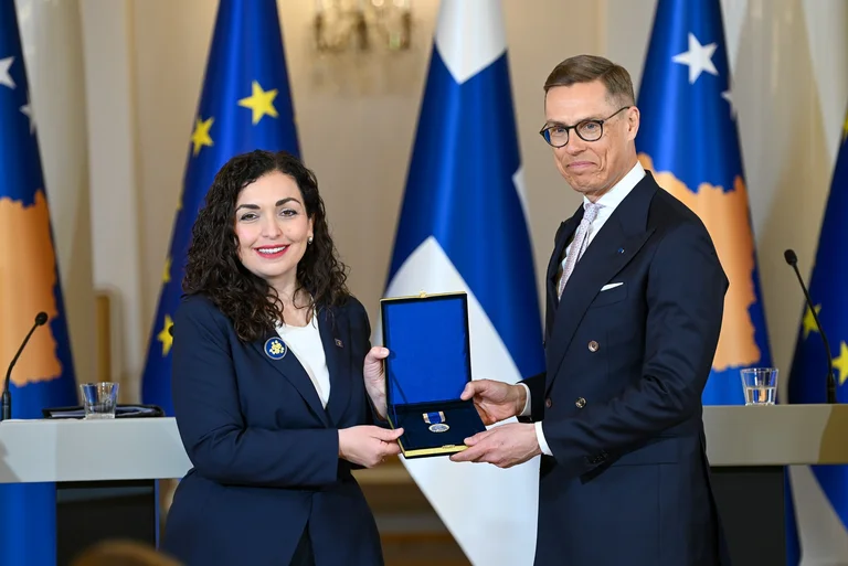 Osman honours Finland's Armed Forces with Military Presidential Medal