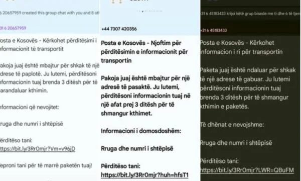 Fare attenzione se si ottiene questi SMS al telefono per conto del Post del Kosovo, è barare.