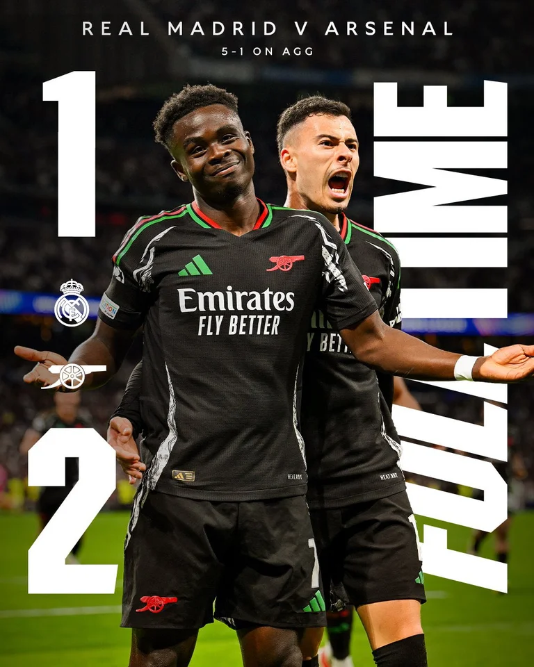 Real Madrid hails the Champions League, the Arsenal of “destroyed” in two matches