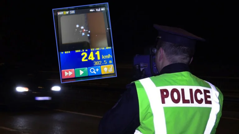 La police du Kosovo saisit un véhicule avec 241 km/h