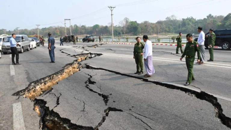 A powerful earthquake has again struck Myanmar, following that of March 28,