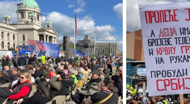 Les opposants de Vucinic, les partisans protestent dans les villes serbes au milieu de tensions croissantes