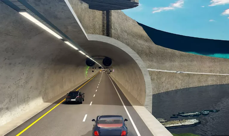 Col Norvège construit le plus long tunnel au monde, jusqu'à 390 pieds [390 m] sous le niveau de la mer