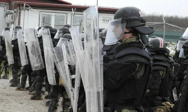 KFOR conducted training for crowd control, riots
