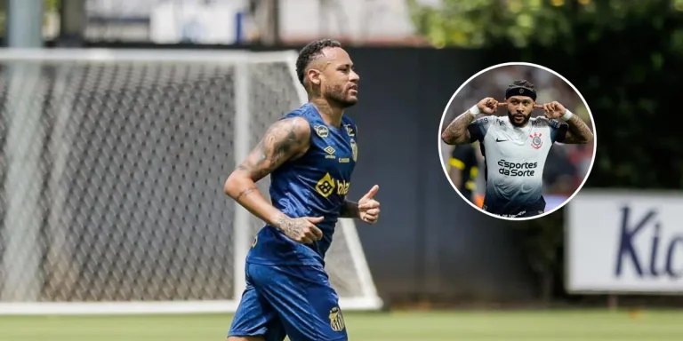 Neymar reacts after the behaviour of Memphis Depay that brought about change in the football rules in Brazil